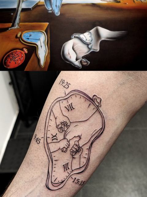 Fineline olvadó óra – Dalí motívum a karon