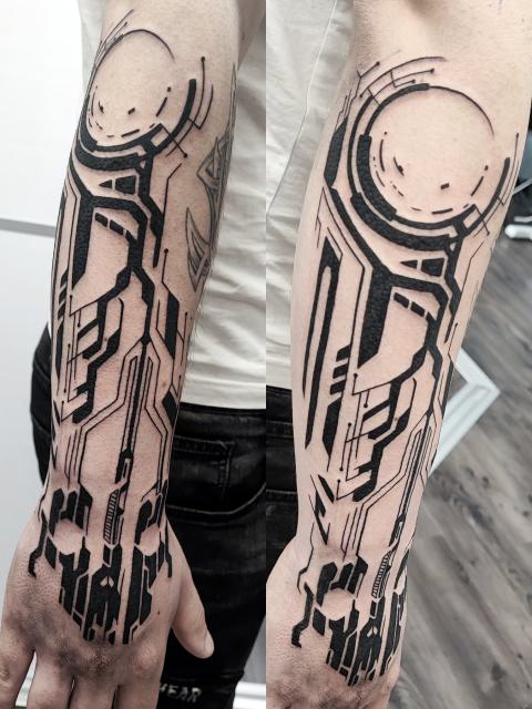 Geometrikus, technikai mintasor a karon és a kézháton